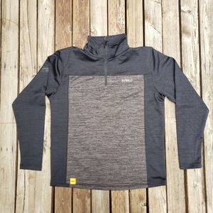 DeWALT 1/4 Zip Long Sleeved Gray and Black Sweater- Size M